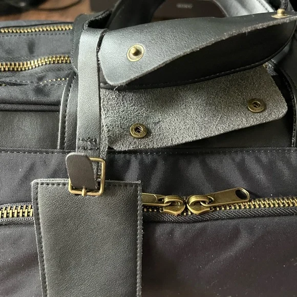 Nomad Lane Black Bento Bag Travel Carry On Personal Item Duffle Weekend - Picture 11 of 16